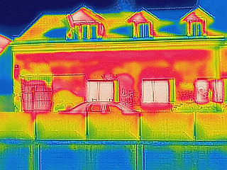 Image showing Detecting Heat Loss Outside building Using Thermal Camera