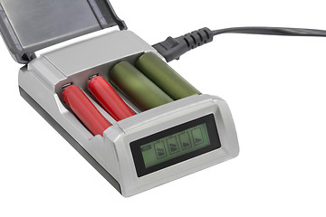 Image showing AA AAA Smart Battery charger on white background