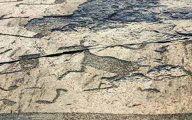 Image showing Fragment Of Onega Petroglyphs On The Cape Besov Nos