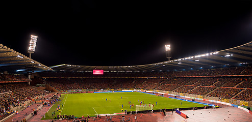 Image showing a professional footbal soccerl stadium