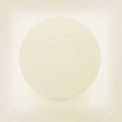 Image showing Golf ball. 3D rendering. Vintage style