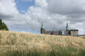 Image showing Kronborg Castle viewed from the ferry to Sweden