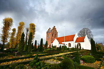 Image showing Church in Helsinge Denmark