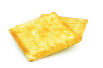 Image showing Fresh crackers biscuit isolated