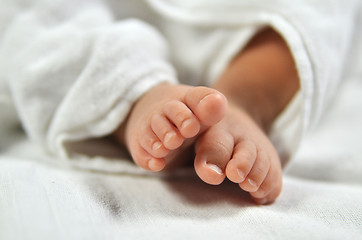 Image showing Cute baby feet