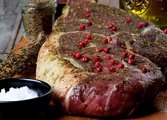 Image showing Preparing to Roast Beef