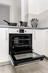 Image showing Modern white kitchen