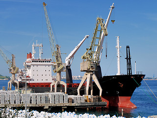 Image showing Cargo Ship Loading.