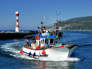 Image showing Small Portuguese Fshing Boat.