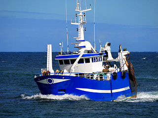 Image showing Fishing Vessel Underway.