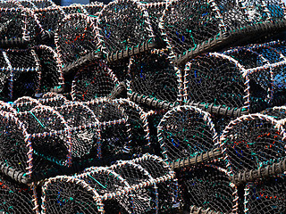 Image showing Lobster Pots Abstract.