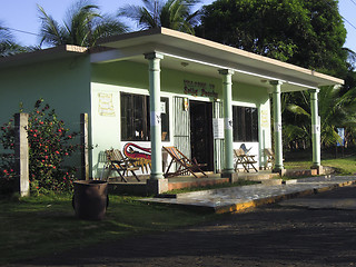 Image showing editorial house typical architecture in Big Corn Island Nicaragu