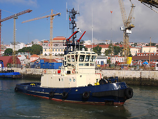 Image showing Harbour Tugboat.