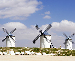 Image showing Windmills of Campo de Criptana