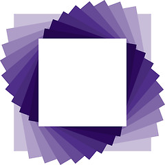 Image showing Simple abstract square violet background with fading color effect