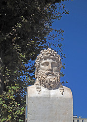 Image showing bust statue of Greek explorer Euthymenes of Massalia Marseille