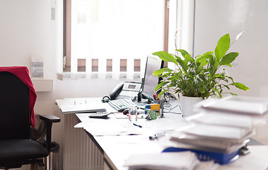 Image showing designers in office at the wooden furniture manufacture