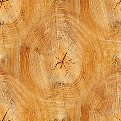 Image showing Cross section of trunk as a seamless wooden background