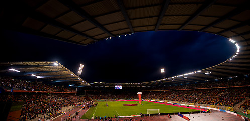 Image showing a professional footbal soccerl stadium