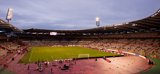 Image showing a professional footbal soccerl stadium