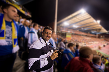 Image showing portrait of a male football fan