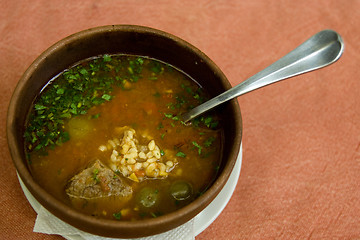 Image showing Bowl of kharcho soup
