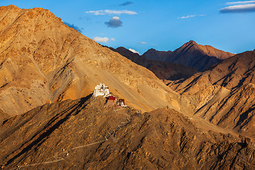 Image showing Tsemo Victory Fort, Namgyal Tsemo Gompa. Leh, Ladakh, Jammu an