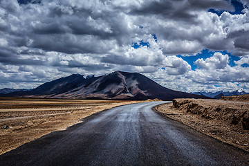 Image showing Manali-Leh highway. Ladakh, India