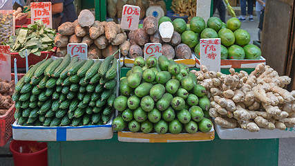 Image showing Vegetables Market Stall