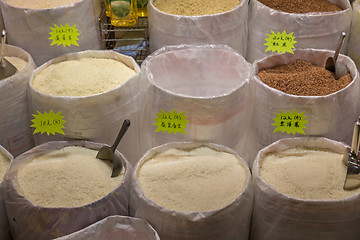 Image showing Rice in Bags