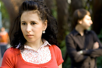 Image showing unhappy young couple