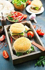 Image showing burgers