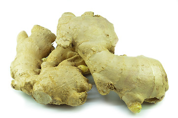 Image showing Ground ginger root isolated