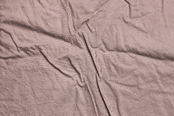 Image showing Texture of crumpled bed linen