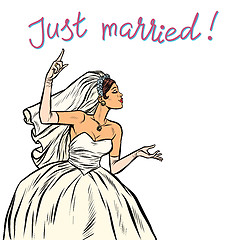 Image showing bride just married