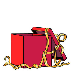 Image showing red gift box