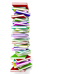 Image showing Stack Of Books With Copyspace Representing Learning And Educatio