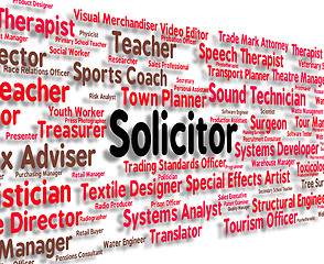 Image showing Solicitor Job Indicates Legal Practitioner And Barrister
