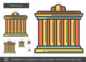 Image showing Palace line icon.