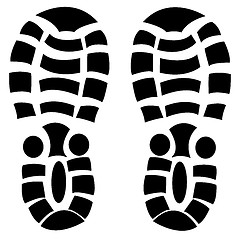 Image showing Imprint footwear on white background is insulated