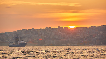 Image showing Besiktas coastline, the European side of Istanbul.