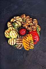 Image showing Grilled vegetables