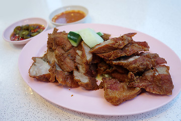 Image showing Deep fried pork belly