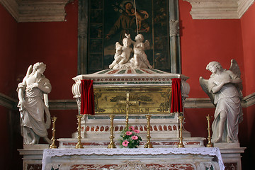 Image showing Chapel of St. Vincenca in the church of All Saints in Blato, Croatia