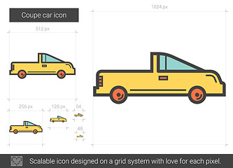 Image showing Coupe car line icon.