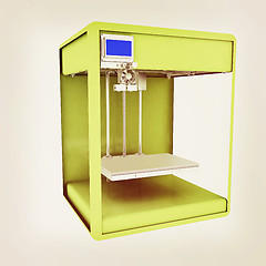 Image showing 3d printer. Modern technologies. Creating products of the innova