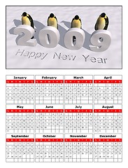 Image showing 2009 calendar