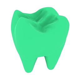 Image showing Colorful tooth. 3d illustration