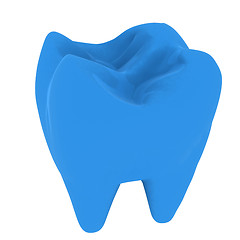 Image showing Colorful tooth. 3d illustration