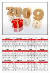 Image showing 2009 calendar